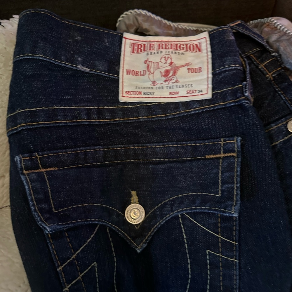 True religion denim, jeans, size 36